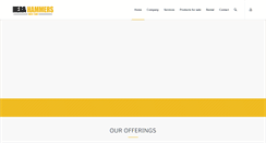 Desktop Screenshot of hera-hammers.com